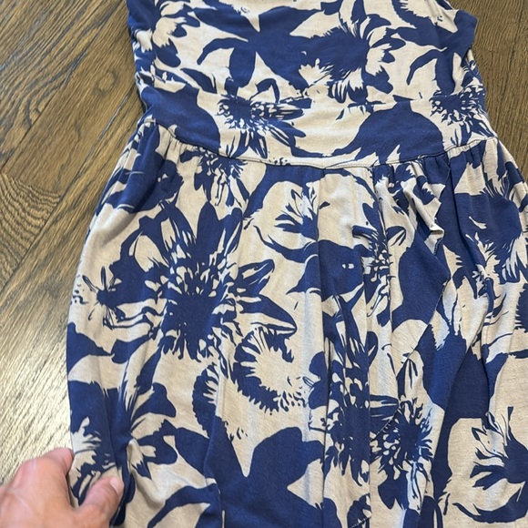 Blue and Tan Short Dress Size Small - Picture 4 of 6